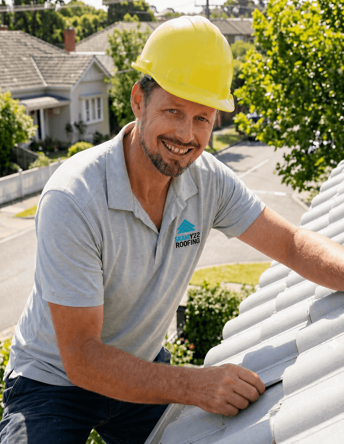 Sky Ways Roofing professional at work