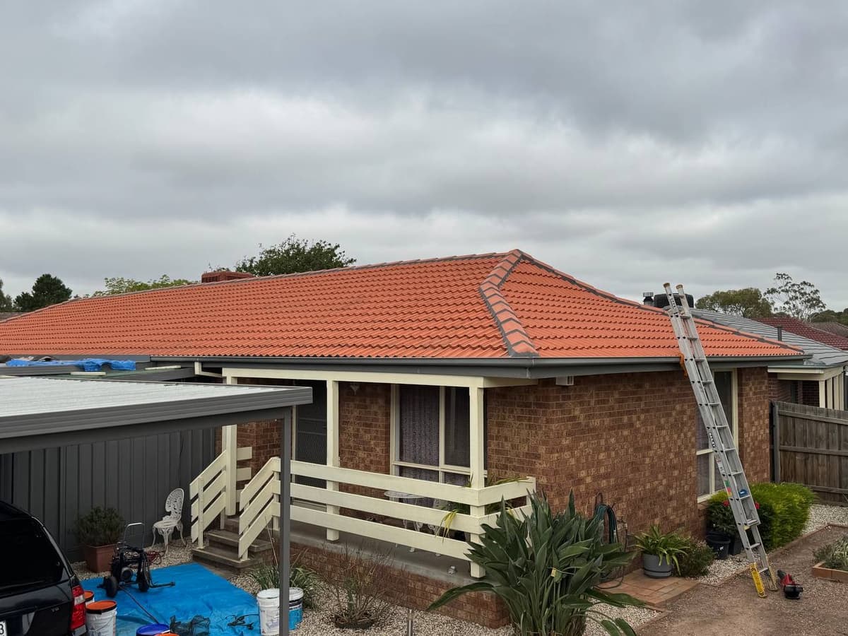 Tile re-roof in progress – Skyways Roofing