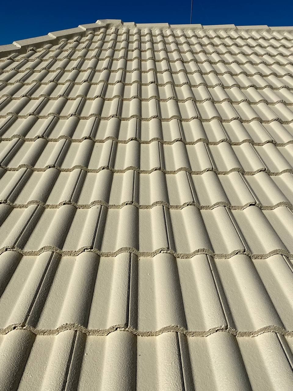 Freshly painted concrete tile roof – Skyways Roofing