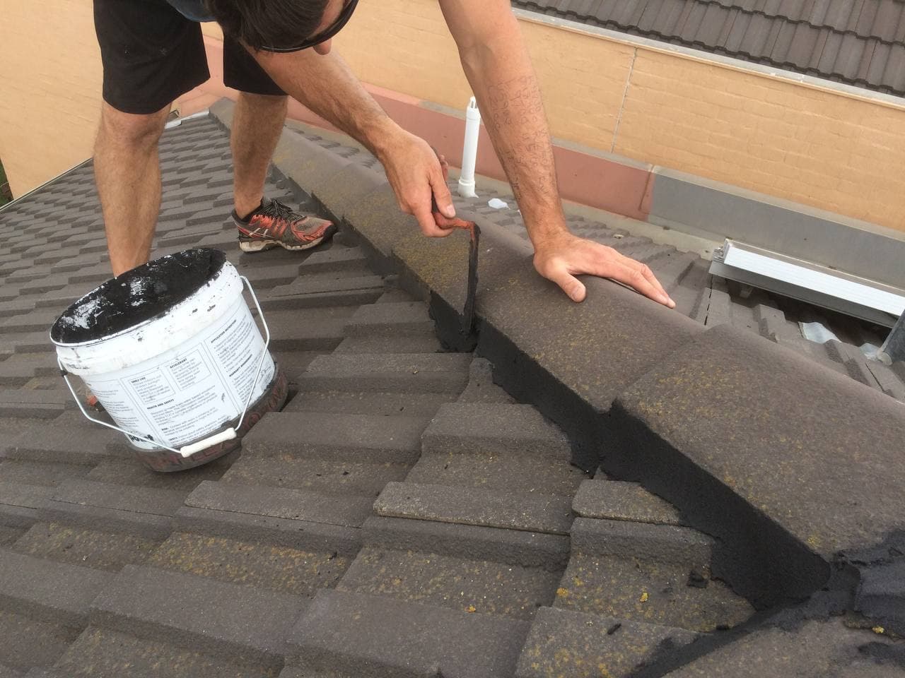 Tile roof restoration by Sky Ways Roofing in Sunbury