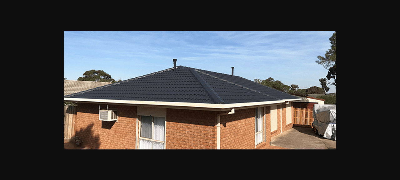 Roof restoration project in Niddrie